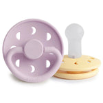 Mushie Frigg Moon Silicone Pacifier 2 Pack with SilkySoft Nipple and Click Lock System - Everetts Place Boutique - 