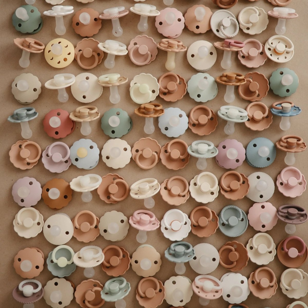 Mushie Frigg Moon Silicone Pacifier 2 Pack with SilkySoft Nipple and Click Lock System - Everetts Place Boutique - 