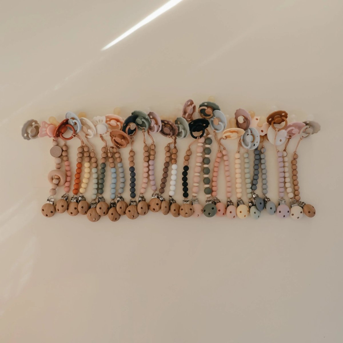 Mushie FRIGG Natural Rubber Pacifier 4 Pack for Baby Comfort and Safety - 