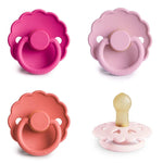 Mushie FRIGG Natural Rubber Pacifier 4 Pack for Baby Comfort and Safety - 