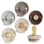 Mushie FRIGG Pacifier - Natural Rubber 6 - Pack for Baby Comfort - Everetts Place Boutique - 