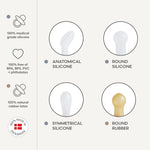 Mushie FRIGG Pacifier - Natural Rubber 6 - Pack for Baby Comfort - Everetts Place Boutique - 