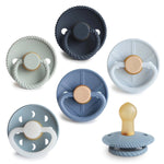 Mushie FRIGG Pacifier - Natural Rubber 6 - Pack for Baby Comfort - Everetts Place Boutique - 