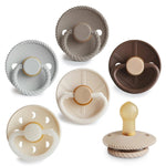 Mushie FRIGG Pacifier - Natural Rubber 6 - Pack for Baby Comfort - Everetts Place Boutique - 