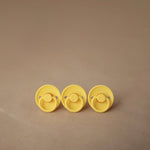 Mushie Frigg Rope Daisy Natural Rubber Pacifier Sunflower Fuchsia 2 Pack - Everetts Place Boutique - 