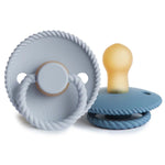 Mushie Frigg Rope Natural Rubber Pacifier 2 Pack - 