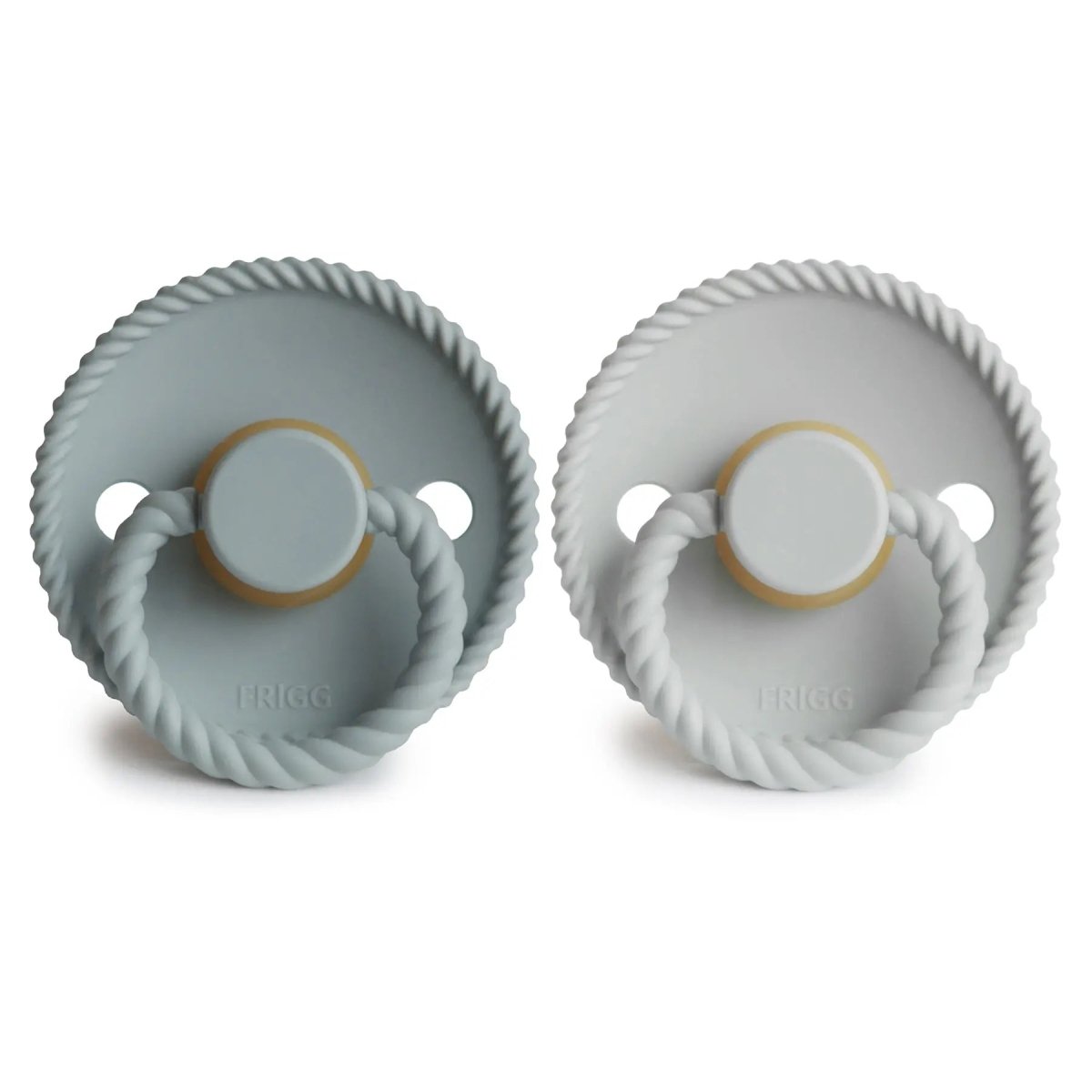 Mushie Frigg Rope Natural Rubber Pacifier 2 Pack - 