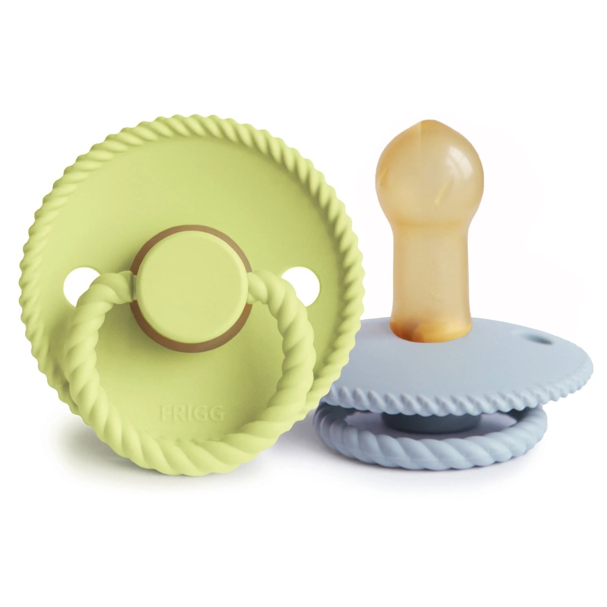 Mushie Frigg Rope Natural Rubber Pacifier 2 Pack - 