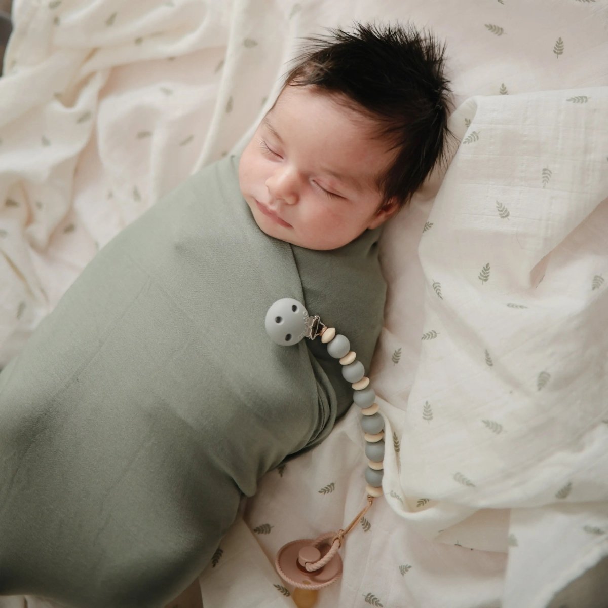 Mushie Frigg Rope Natural Rubber Pacifier 2 Pack - 