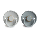 Mushie Frigg Rope Natural Rubber Pacifier 2 Pack - 