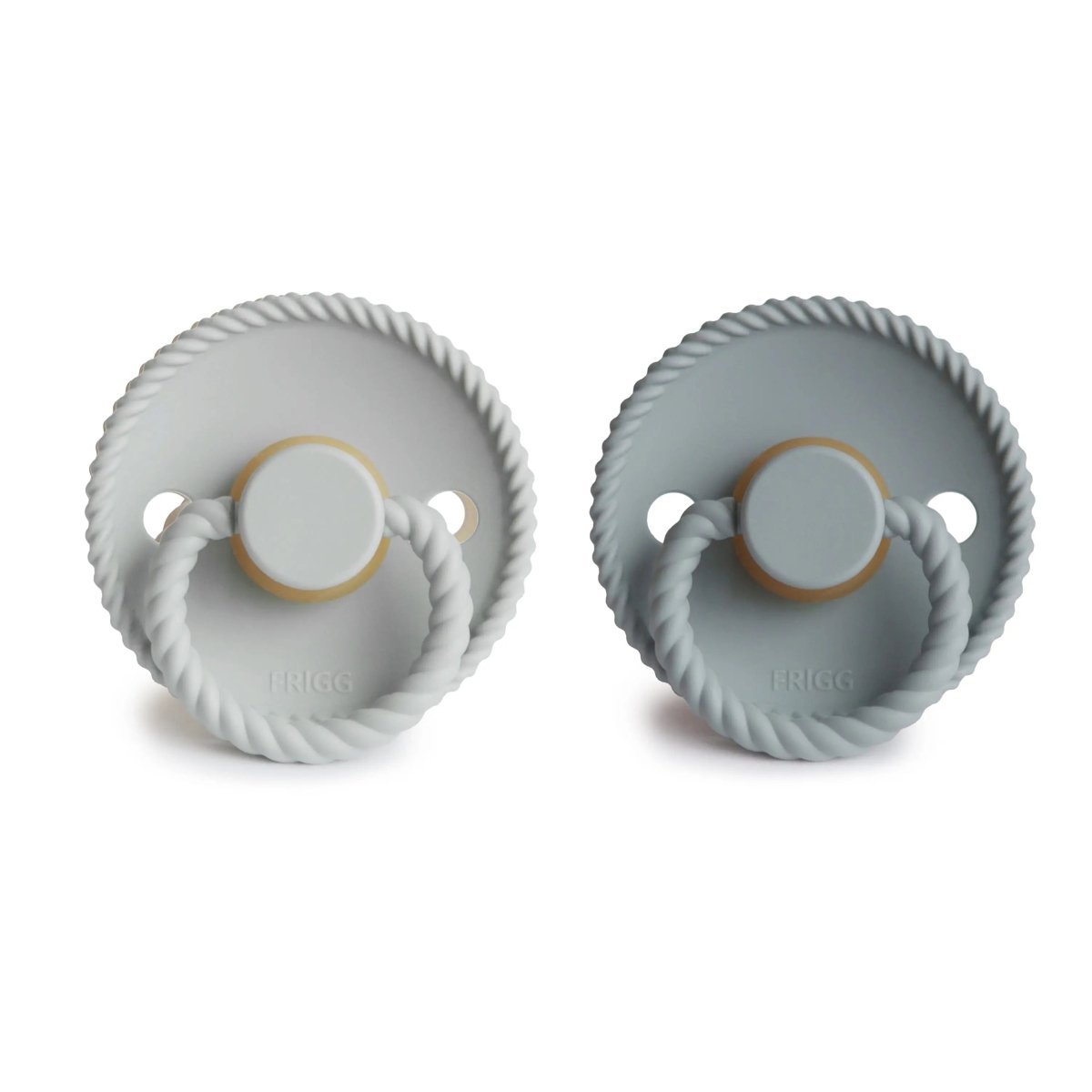 Mushie Frigg Rope Natural Rubber Pacifier 2 Pack - 