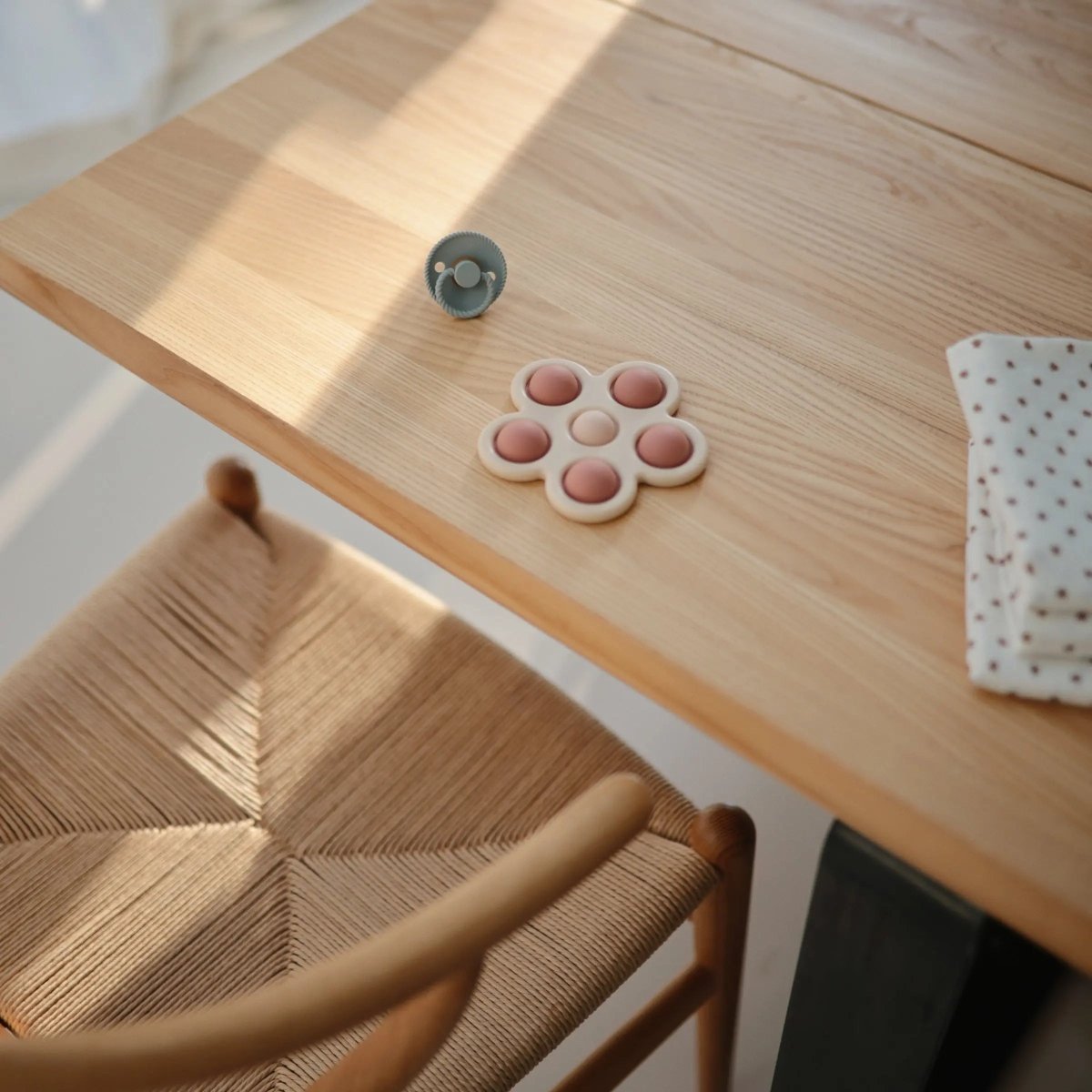 Mushie Frigg Rope Natural Rubber Pacifier 2 Pack - 