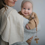 Mushie Frigg Rope Natural Rubber Pacifier 2 Pack - 