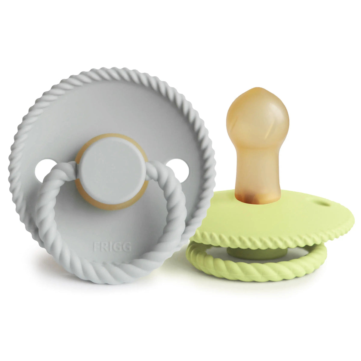 Mushie FRIGG Rope Natural Rubber Pacifier 2-Pack -