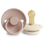 Mushie FRIGG Rope Natural Rubber Pacifier 2-Pack -