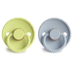 Mushie Frigg Rope Natural Rubber Pacifier 2 Pack - 