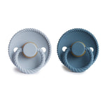 Mushie Frigg Rope Natural Rubber Pacifier 2 Pack - 