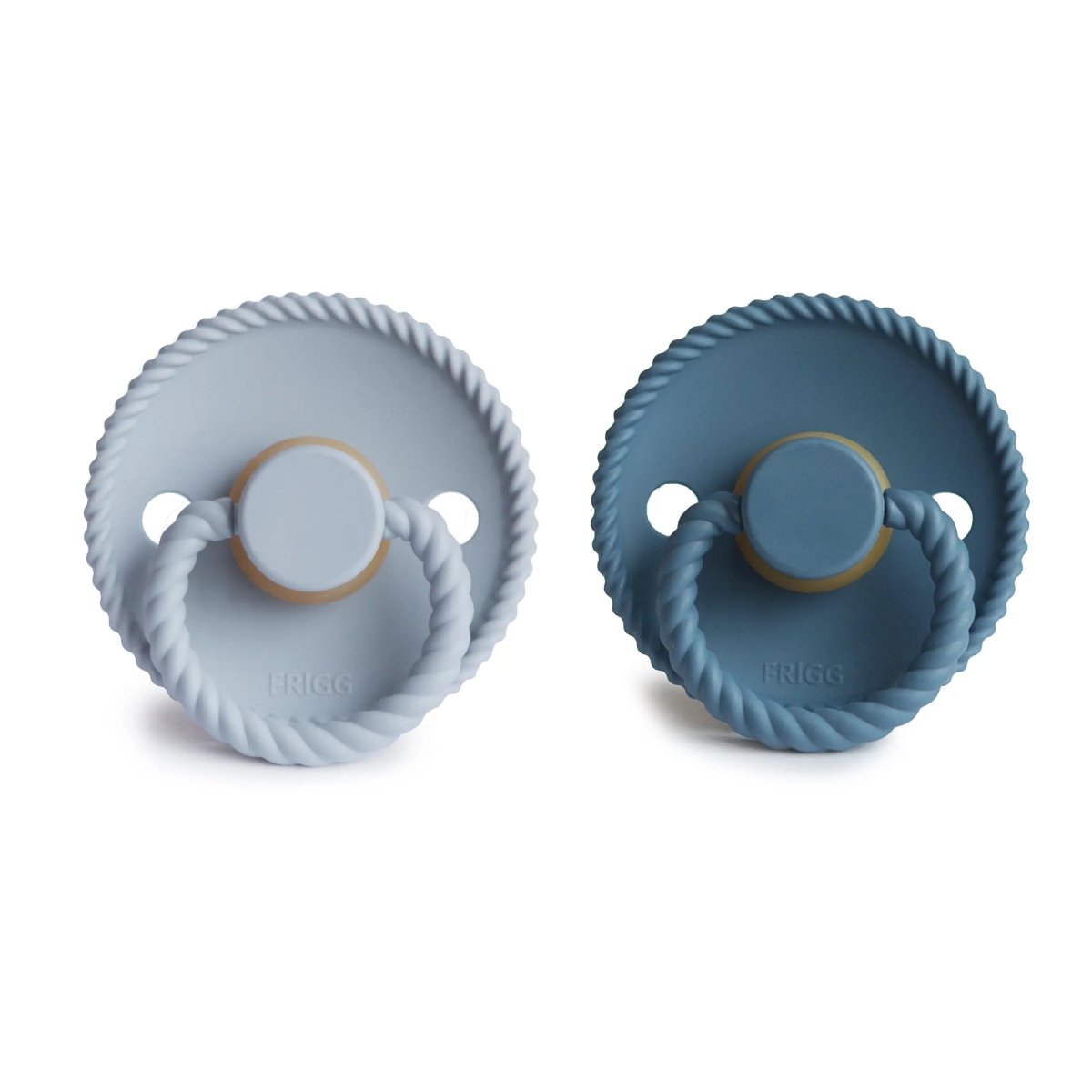 Mushie Frigg Rope Natural Rubber Pacifier 2 Pack - 