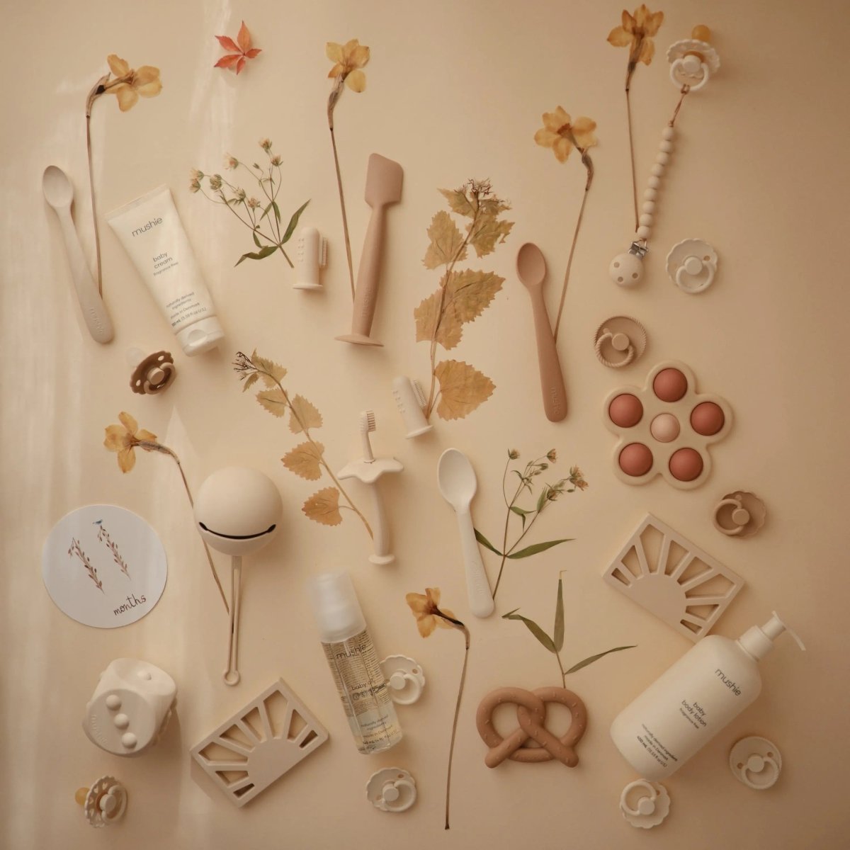 Mushie Frigg Rope Natural Rubber Pacifier 2 Pack - 