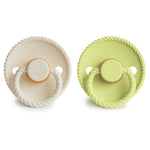 Mushie FRIGG Rope Natural Rubber Pacifier 2-Pack -