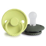 Mushie FRIGG Rope Silicone Pacifiers: Danish-designed comfort & safety -