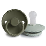 Mushie FRIGG Rope Silicone Pacifiers: Danish-designed comfort & safety -