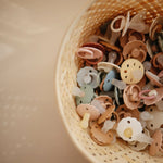 Mushie Frigg Rope Silicone Pacifier 2 Pack with SilkySoft Nipple and Click Lock System - 