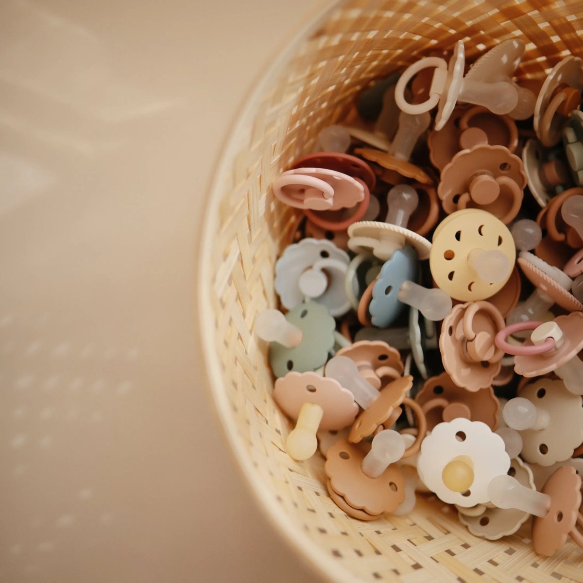 Mushie Frigg Rope Silicone Pacifier 2 Pack with SilkySoft Nipple and Click Lock System - 