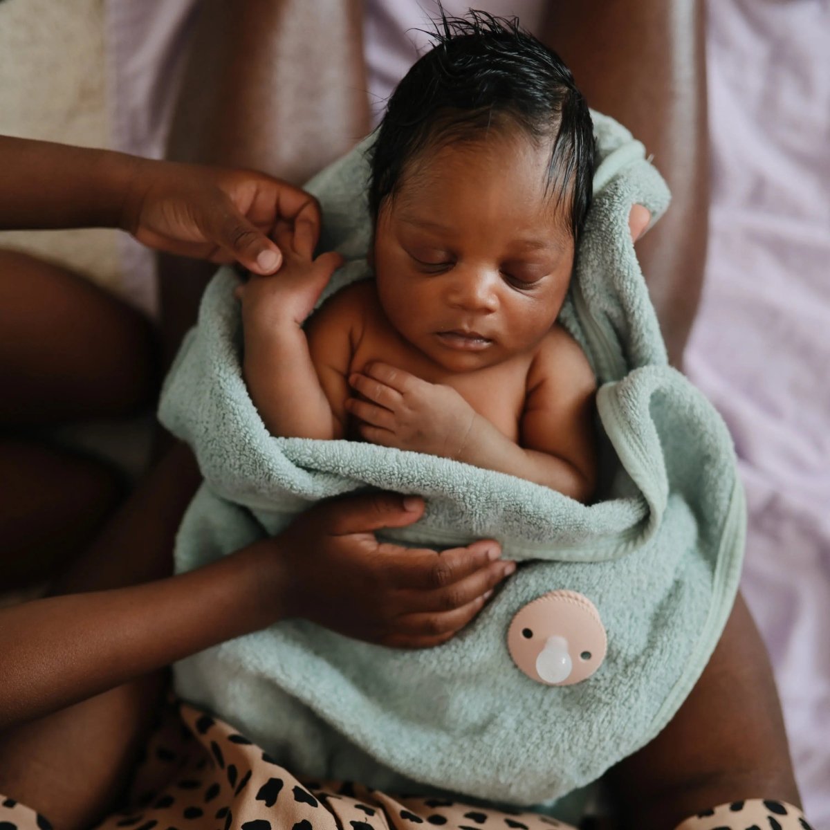 Mushie Frigg Rope Silicone Pacifier 2 Pack with SilkySoft Nipple and Click Lock System - 