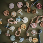 Mushie Frigg Rope Silicone Pacifier 2 Pack with SilkySoft Nipple and Click Lock System - 