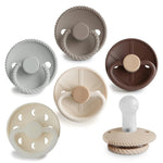 Mushie Frigg Silicone Pacifier 6 Pack for Baby Comfort and Safety - 