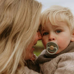 Mushie FRIGG Silicone Pacifier Four Pack for Baby Comfort with Safe Design and Soft Colors - 