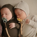 Mushie FRIGG Silicone Pacifier Four Pack for Baby Comfort with Safe Design and Soft Colors - 