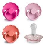 Mushie FRIGG Silicone Pacifier Four Pack for Baby Comfort with Safe Design and Soft Colors - 