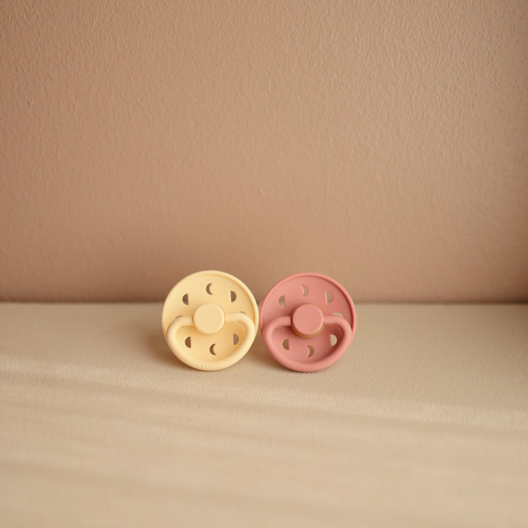 Natural Rubber Moon Pacifier, 2-Pack by Mushie