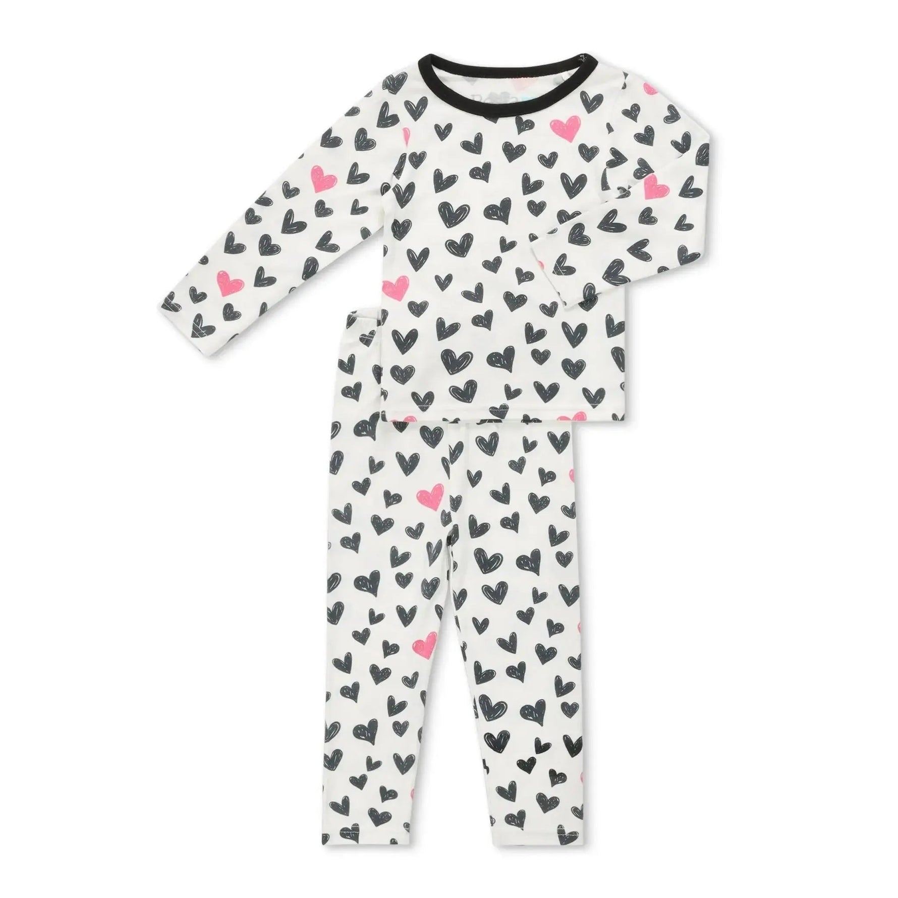 Bestaroo From The Heart Kids Pajamas Set Lenzing Micromodal Cozy Snug Fit - 