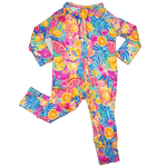 Texas Tushies Fruit Party Bamboo Viscose Zippies with Breathable Stretch for Kids - Baby & Toddler Baby & Toddler Clothing