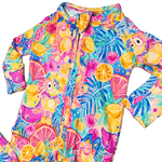 Texas Tushies Fruit Party Bamboo Viscose Zippies with Breathable Stretch for Kids - Baby & Toddler Baby & Toddler Clothing