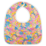 Texas Tushies Fruit Party The Flip Bib With Pocket Machine Washable Water Resistant Design - 