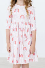 Mila & Rose ® Fun & Flowers 3/4 Sleeve Pocket Twirl Dress - 