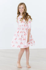 Mila & Rose ® Fun & Flowers 3/4 Sleeve Pocket Twirl Dress - 