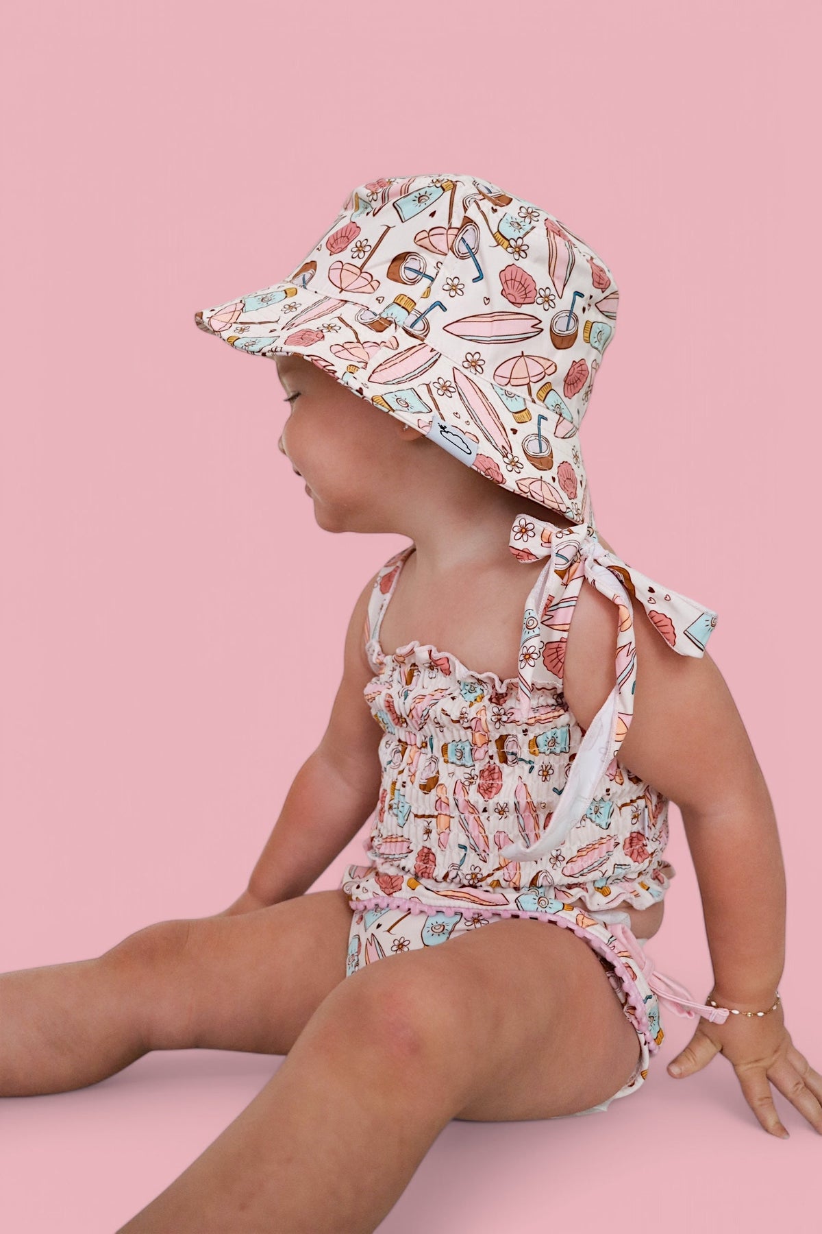 DREAM BIG LITTLE CO FUN IN THE SUN DREAM SMOCKED TANKINI TWO PIECE SWIM SUITEveretts Place