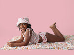 DREAM BIG LITTLE CO FUN IN THE SUN DREAM SMOCKED TANKINI TWO PIECE SWIM SUITEveretts Place