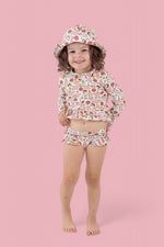 DREAM BIG LITTLE CO FUN IN THE SUN DREAM TWO - PIECE RASH GUARD RUFFLE SWIM SUITEveretts Place