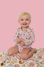 DREAM BIG LITTLE CO FUN IN THE SUN DREAM TWO - PIECE RASH GUARD RUFFLE SWIM SUITEveretts Place