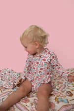 DREAM BIG LITTLE CO FUN IN THE SUN DREAM TWO - PIECE RASH GUARD RUFFLE SWIM SUITEveretts Place