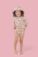 DREAM BIG LITTLE CO FUN IN THE SUN DREAM TWO - PIECE RASH GUARD RUFFLE SWIM SUITEveretts Place