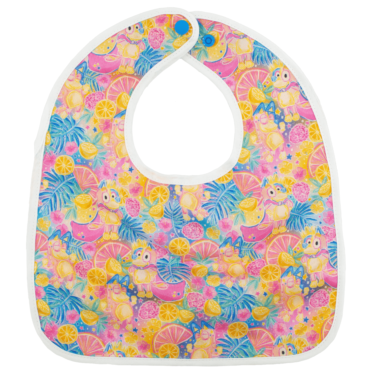 Texas Tushies Fruit Party The Flip Bib With Pocket Machine Washable Water Resistant Design - Baby & Toddler > Nursing & Feeding > Bibs Baby & Toddler Clothing