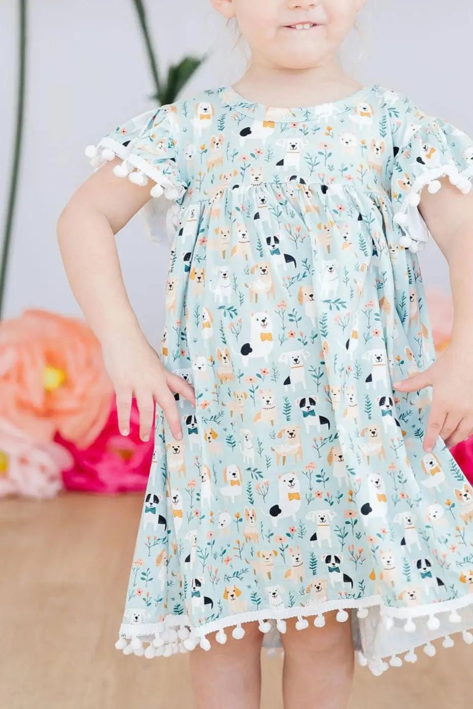 Mila & Rose ® Furry Friends Pom Pom Dress - 