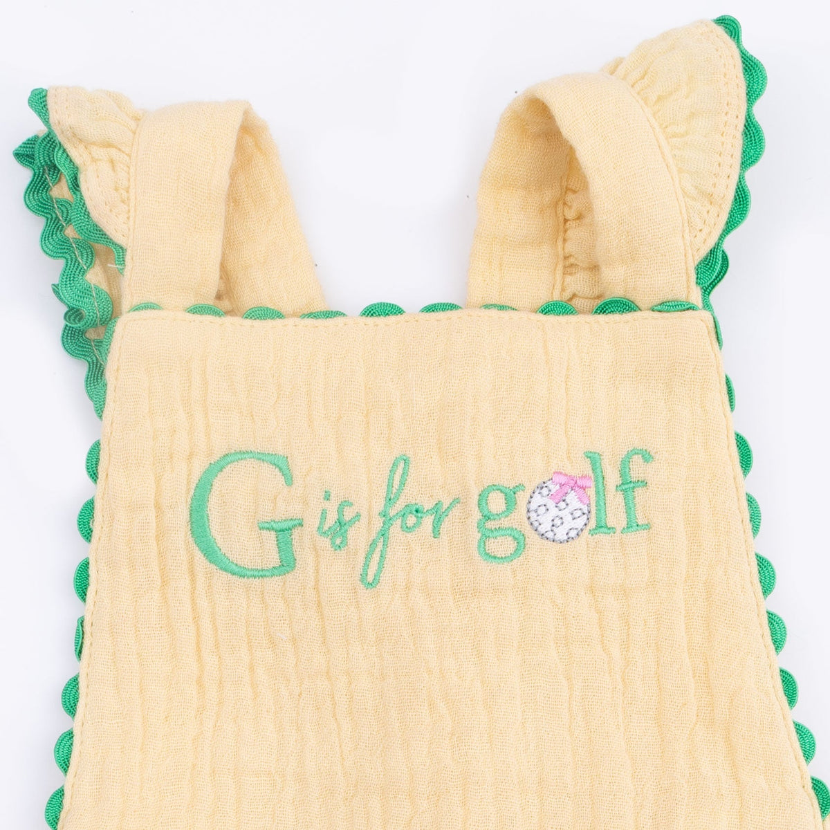 Angel Dear G is for Golf - Ric Rac Ruffle Sunsuit - 